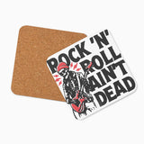 Rock N' Roll Ain't Dead Cork Coasters